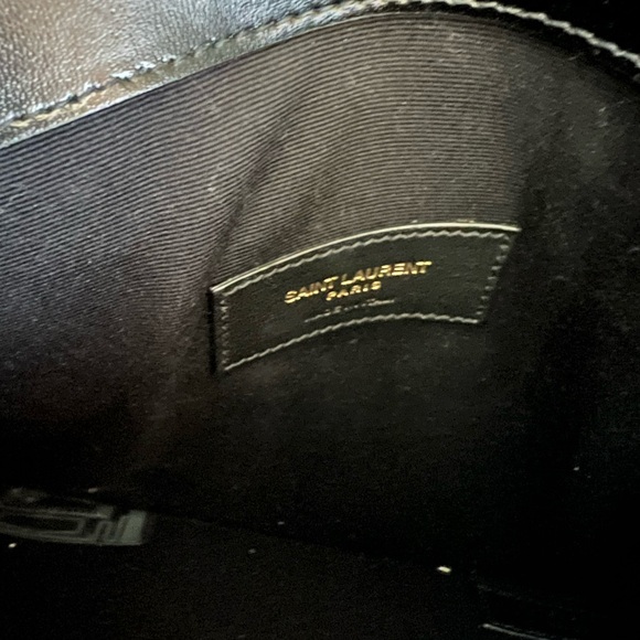 YSL Uptown Monogram Smooth Leather Clutch - Picture 8 of 12